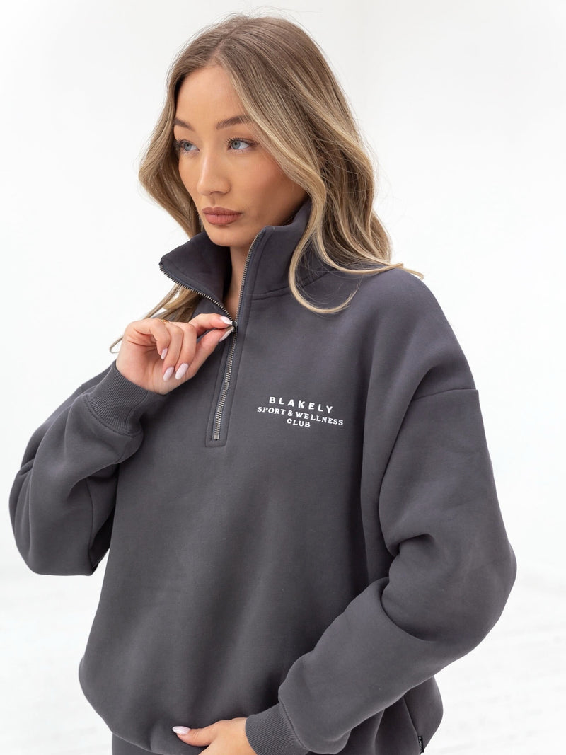 Ultimate 1/4 Zip Jumper - Charcoal