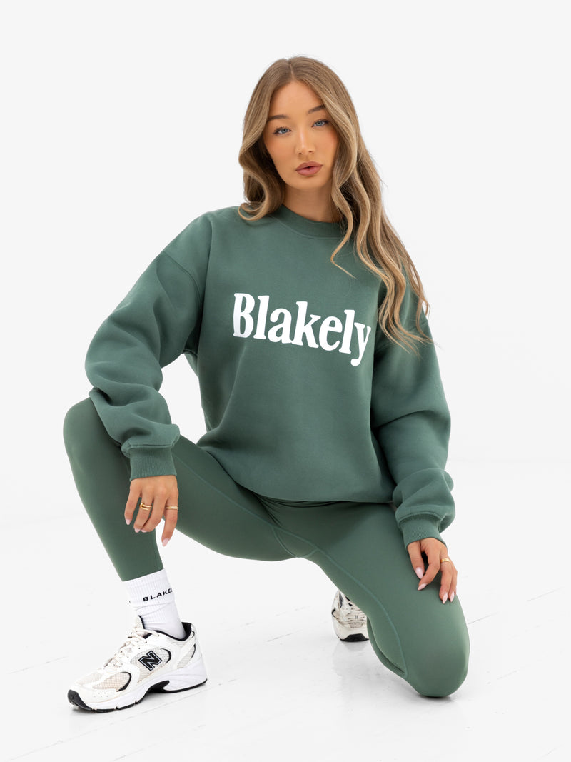 Jada Oversized Jumper - Vintage Green