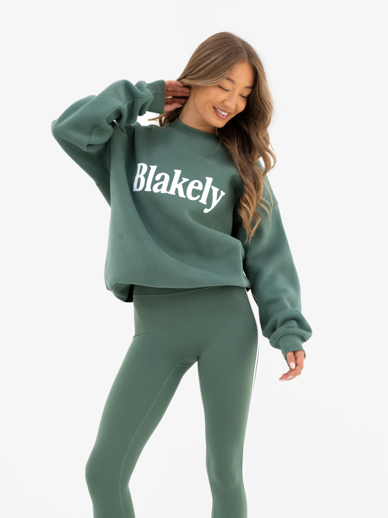 Jada Oversized Jumper - Vintage Green