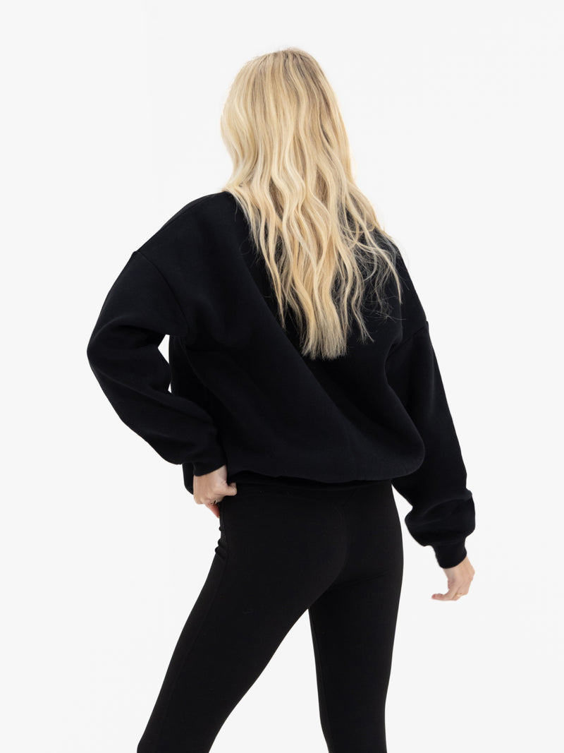 Alexis 1/4 Zip Jumper - Black