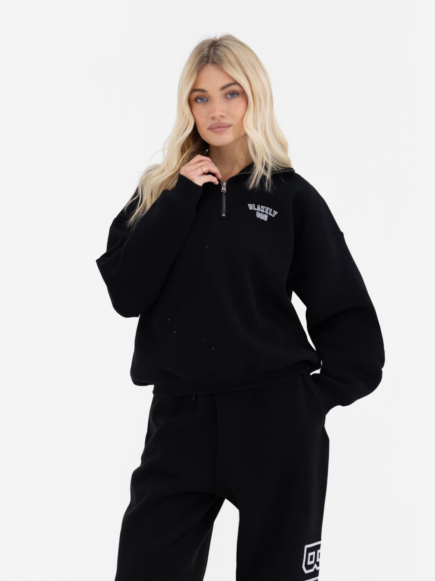 Buy Blakely Womens Black Alexis 1/4 Zip Jumper | Free delivery on