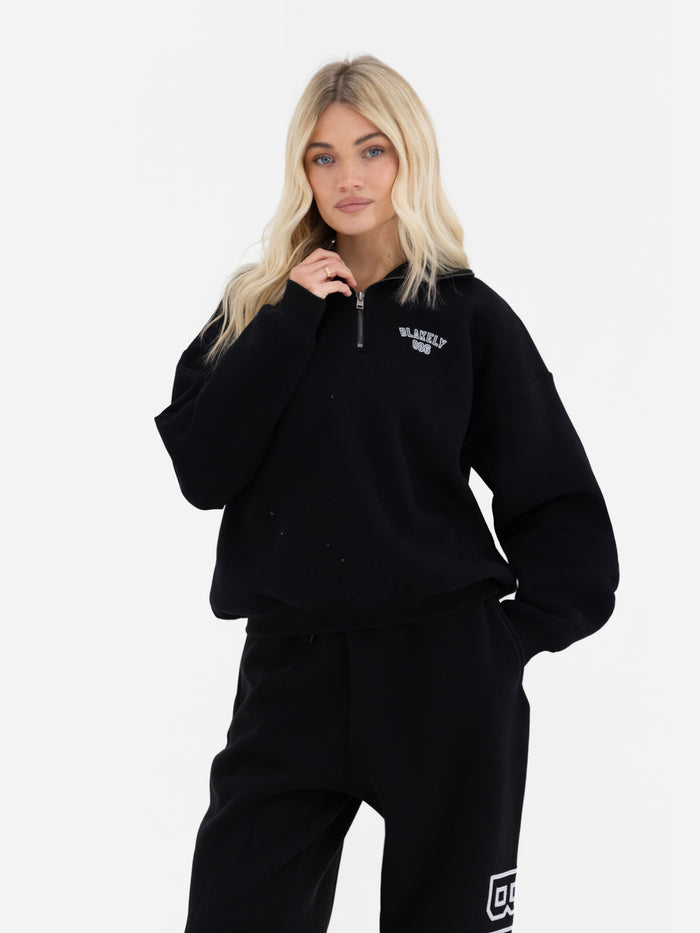 Alexis 1/4 Zip Jumper - Black