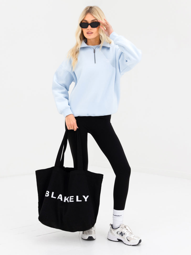 Alexis 1/4 Zip Jumper - Powder Blue