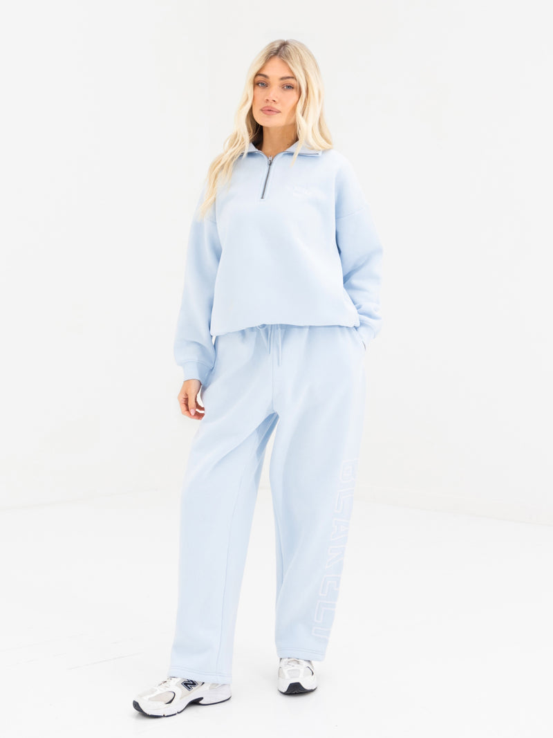 Alexis 1/4 Zip Jumper - Powder Blue