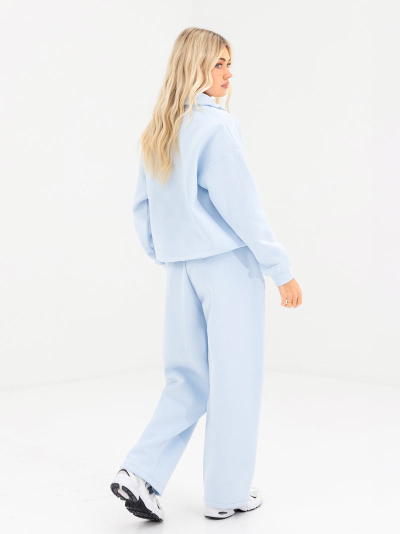Alexis 1/4 Zip Jumper - Powder Blue