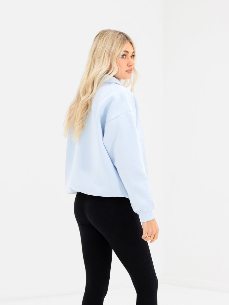 Alexis 1/4 Zip Jumper - Powder Blue