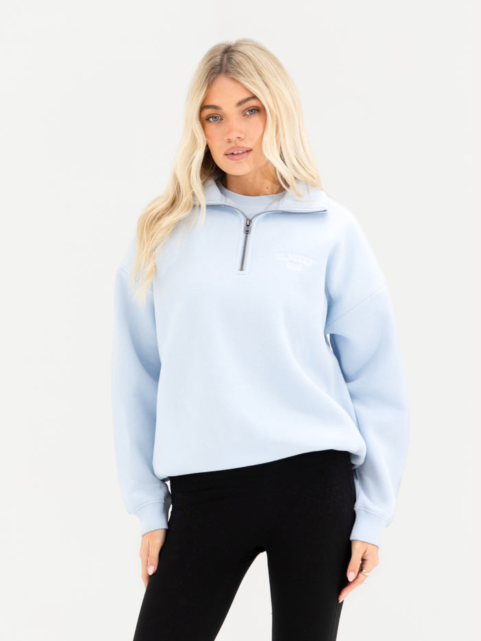 Alexis 1/4 Zip Jumper - Powder Blue