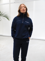 Life & Style 1/4 Zip Jumper - Navy Blue