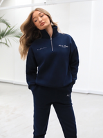 Life & Style 1/4 Zip Jumper - Navy Blue