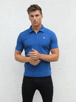 Toulon Textured Polo - Blue