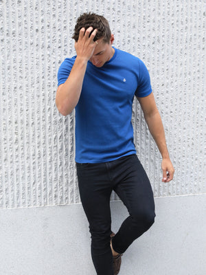Toulon Textured T-Shirt - Blue