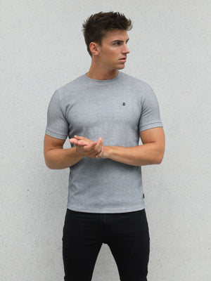 Toulon Textured T-Shirt - Marl Grey