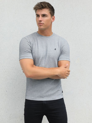 Toulon Textured T-Shirt - Marl Grey