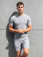 Toulon Textured T-Shirt - Marl Grey