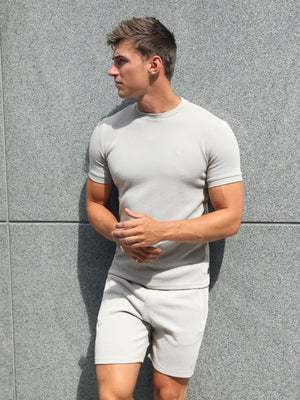 Toulon Textured T-Shirt - Stone