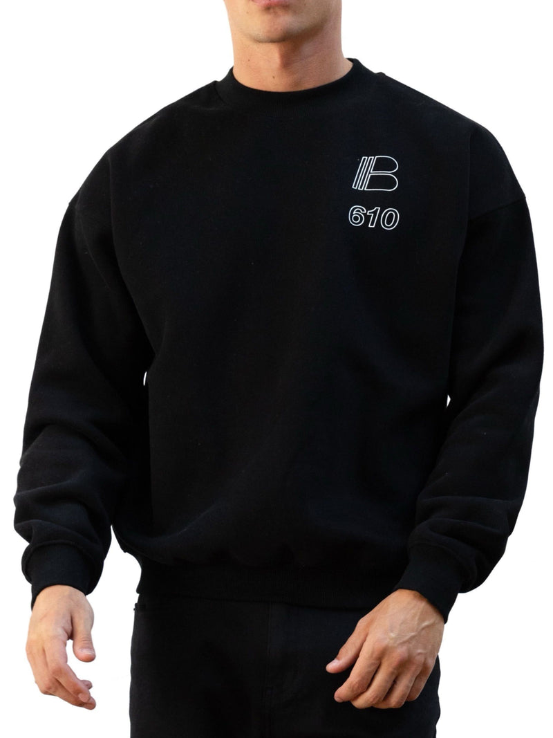 Apex City Relaxed Jumper - Black