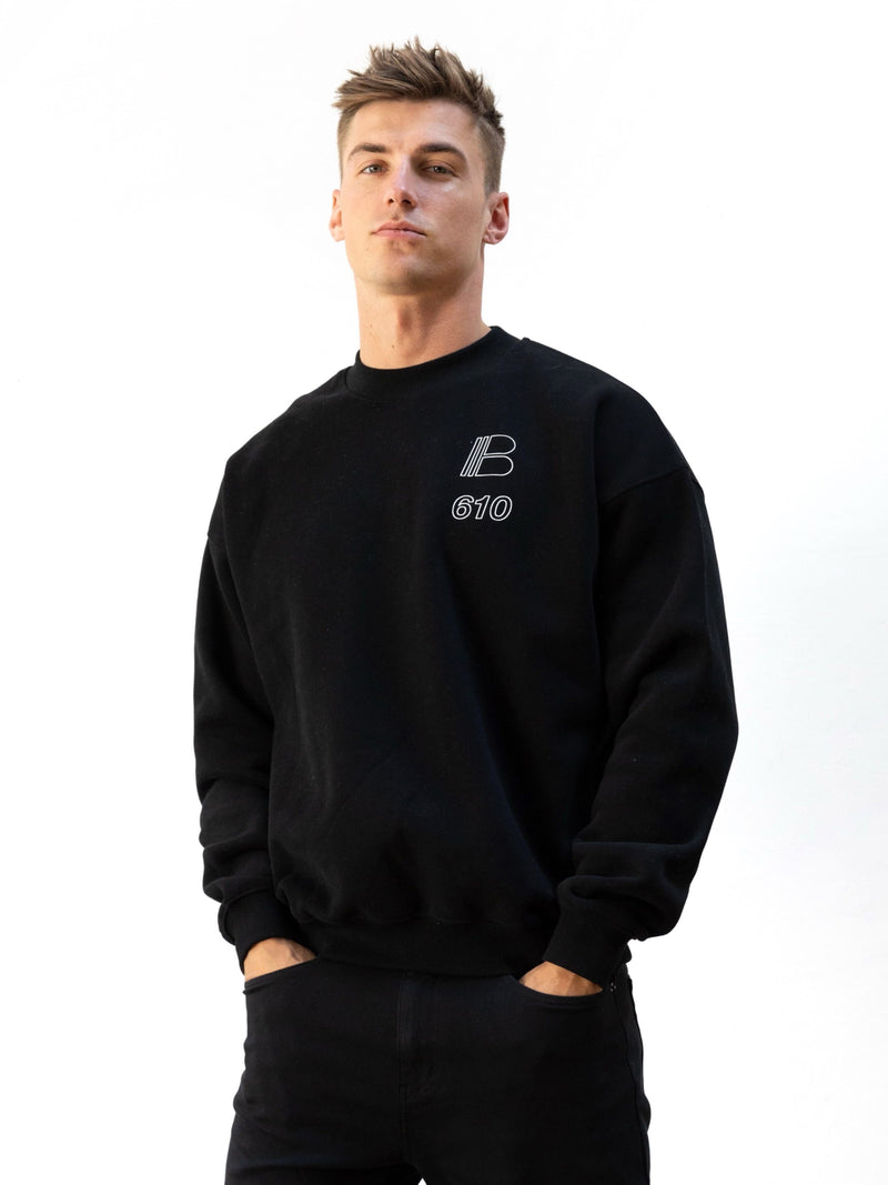 Apex City Relaxed Jumper - Black