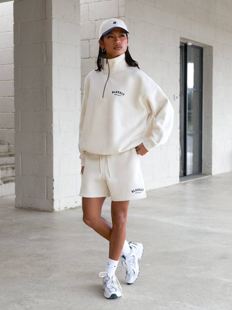 Heritage Jogger Shorts - Chalk & True Navy