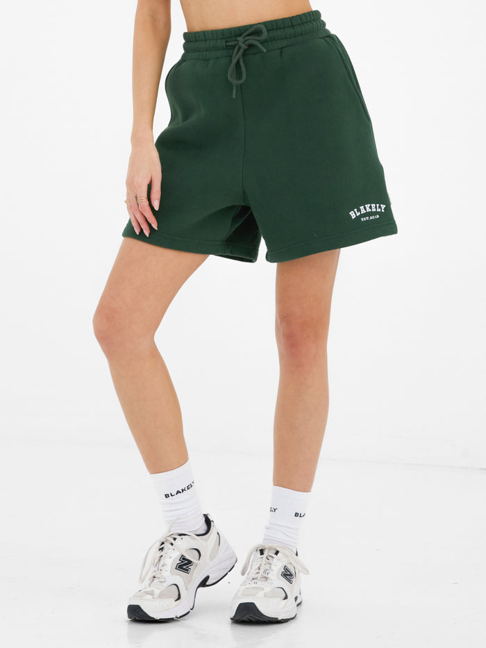Heritage Jogger Shorts - Deep Green