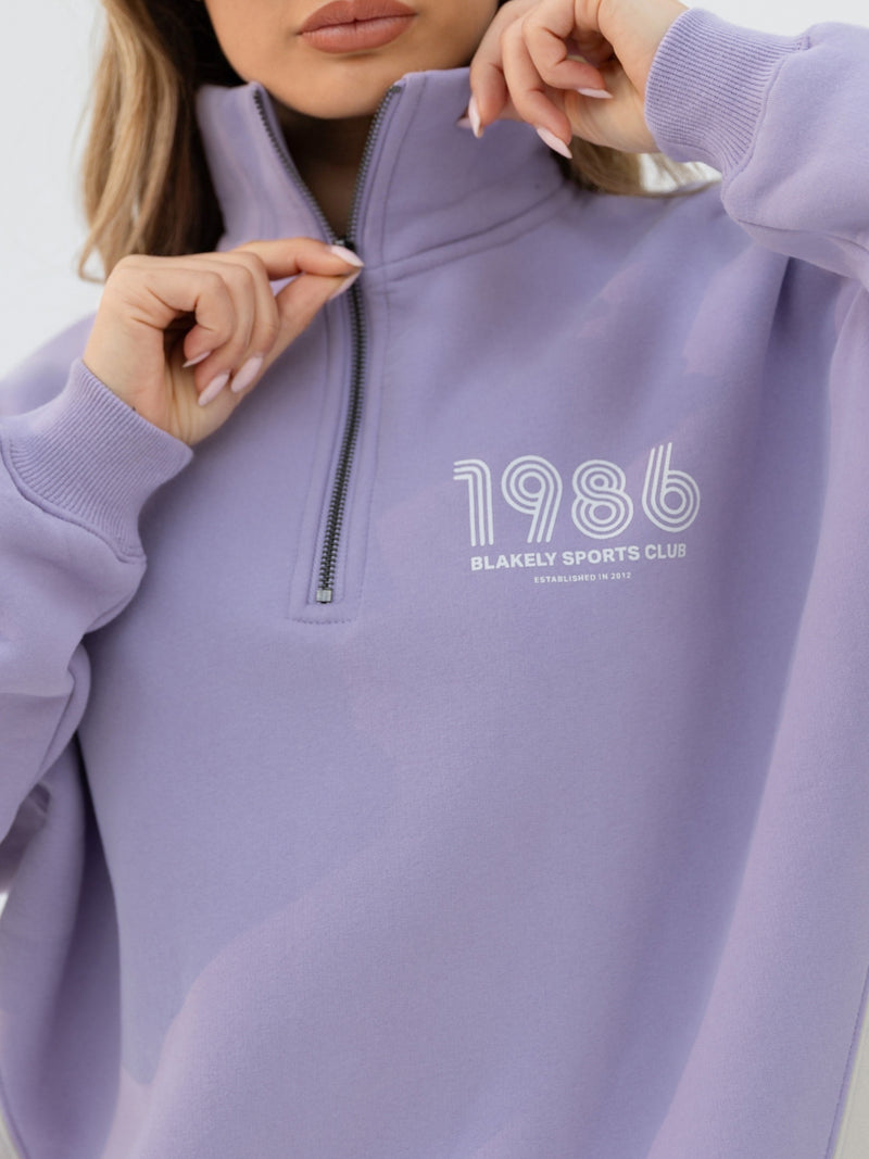 Panel 1/4 Zip Jumper - Violet