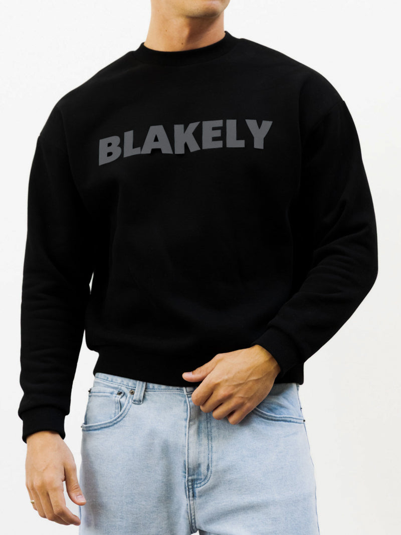 Studio Relaxed Jumper - Tonal Black