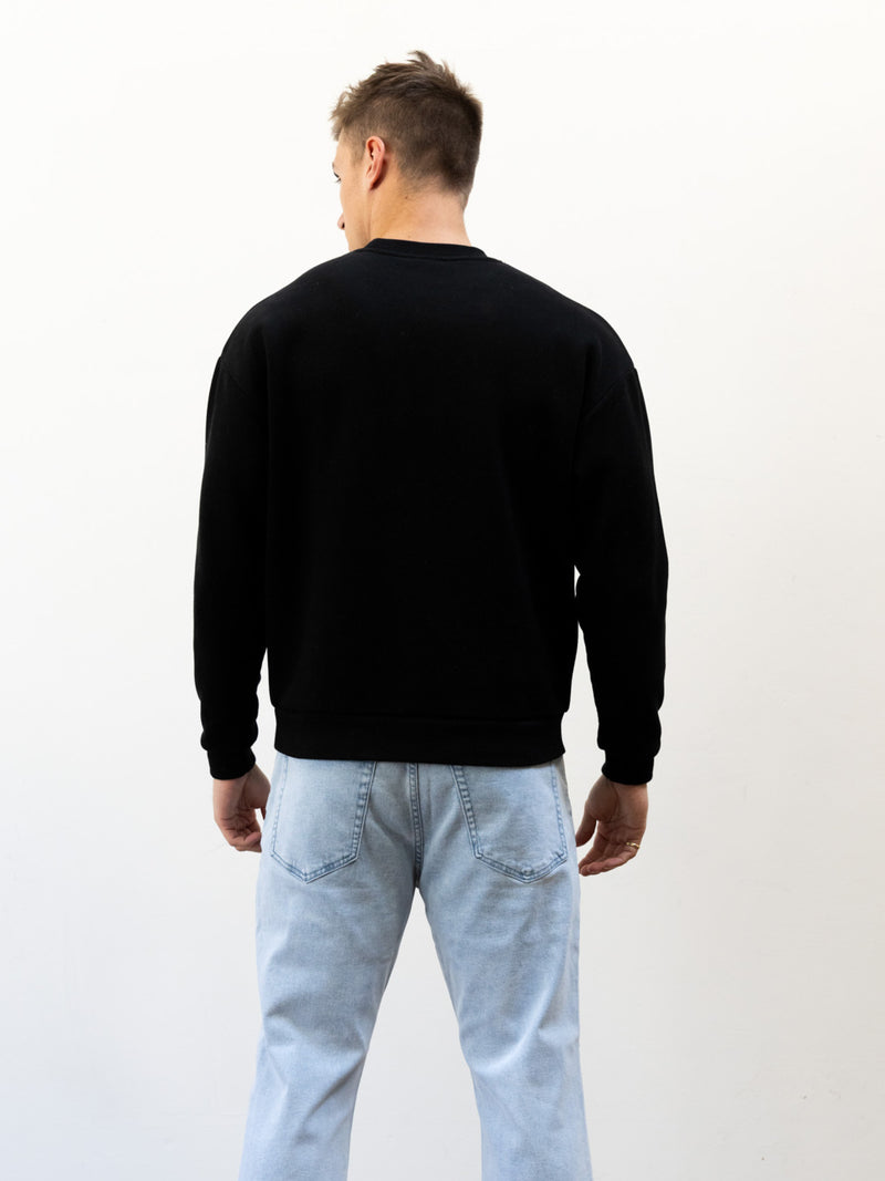 Studio Relaxed Jumper - Tonal Black