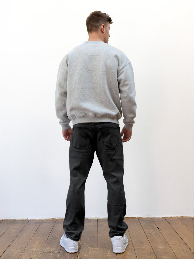 Studio Relaxed Jumper - Marl Grey