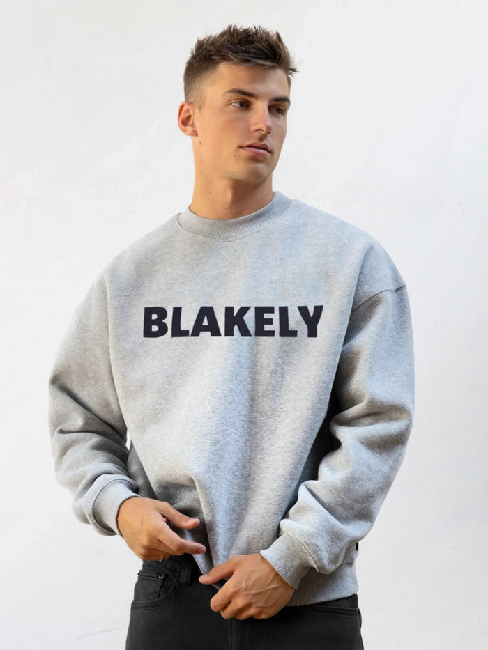 Studio Relaxed Jumper - Marl Grey