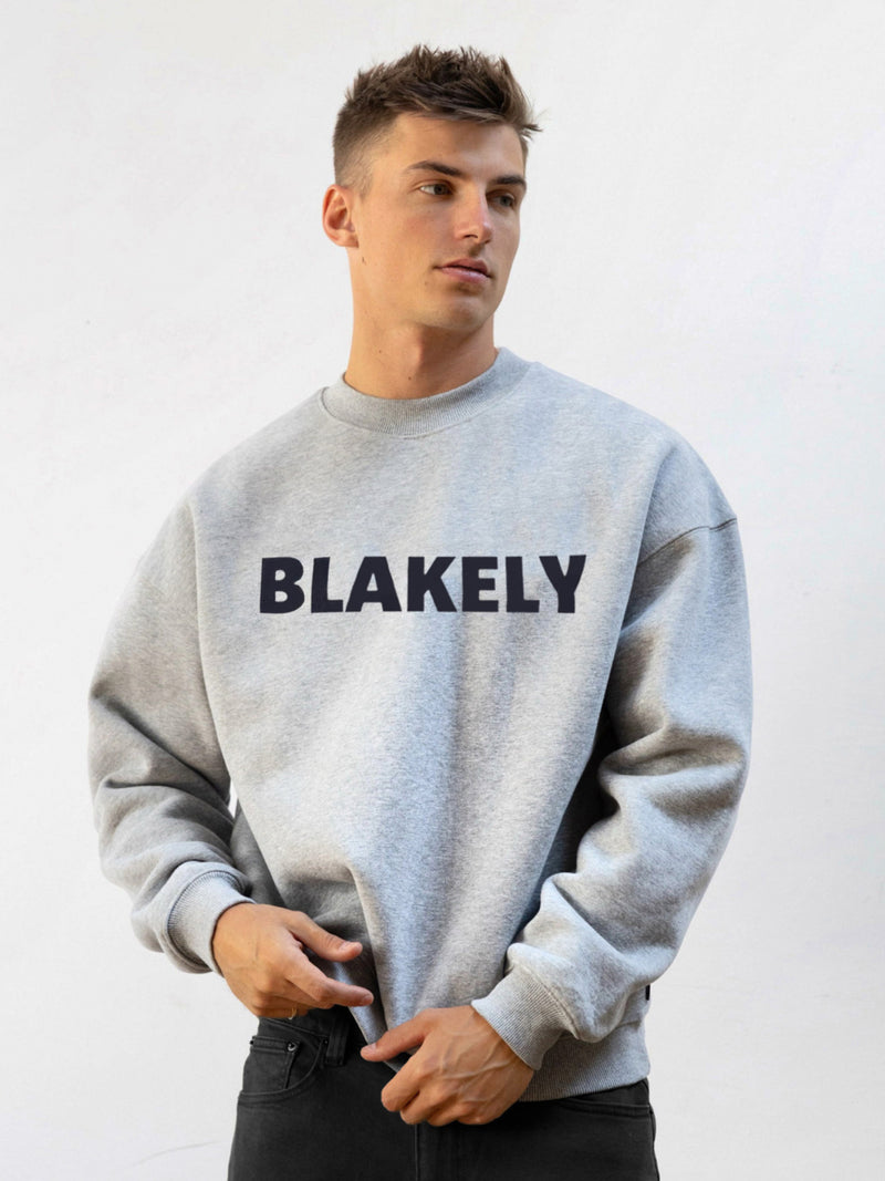 Studio Relaxed Jumper - Marl Grey