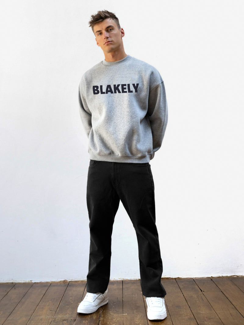 Studio Relaxed Jumper - Marl Grey