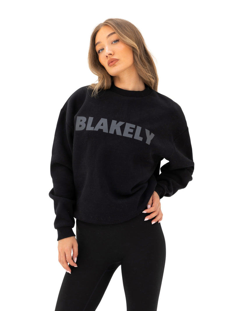 Studio Oversized Jumper - Tonal Black