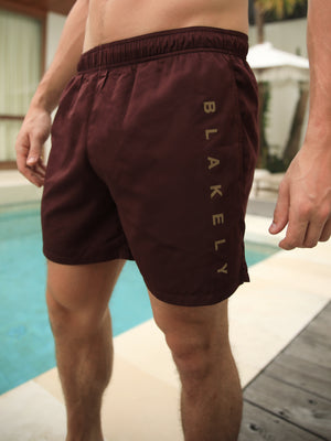 Lugano Swim Shorts - Burgundy