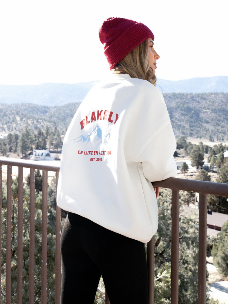 Amari Altitude Oversized Jumper - Flat White