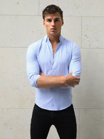 Portofino Pinstripe Shirt - Blue