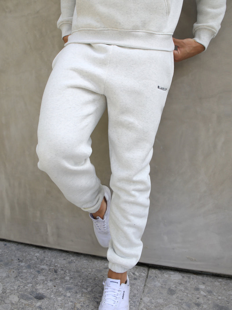 Series Relaxed Sweatpants - Marl White