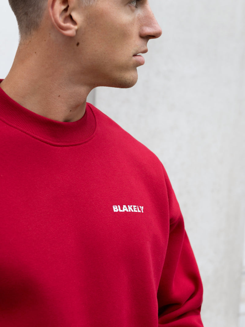 Sonny Ski Relaxed Jumper - Red