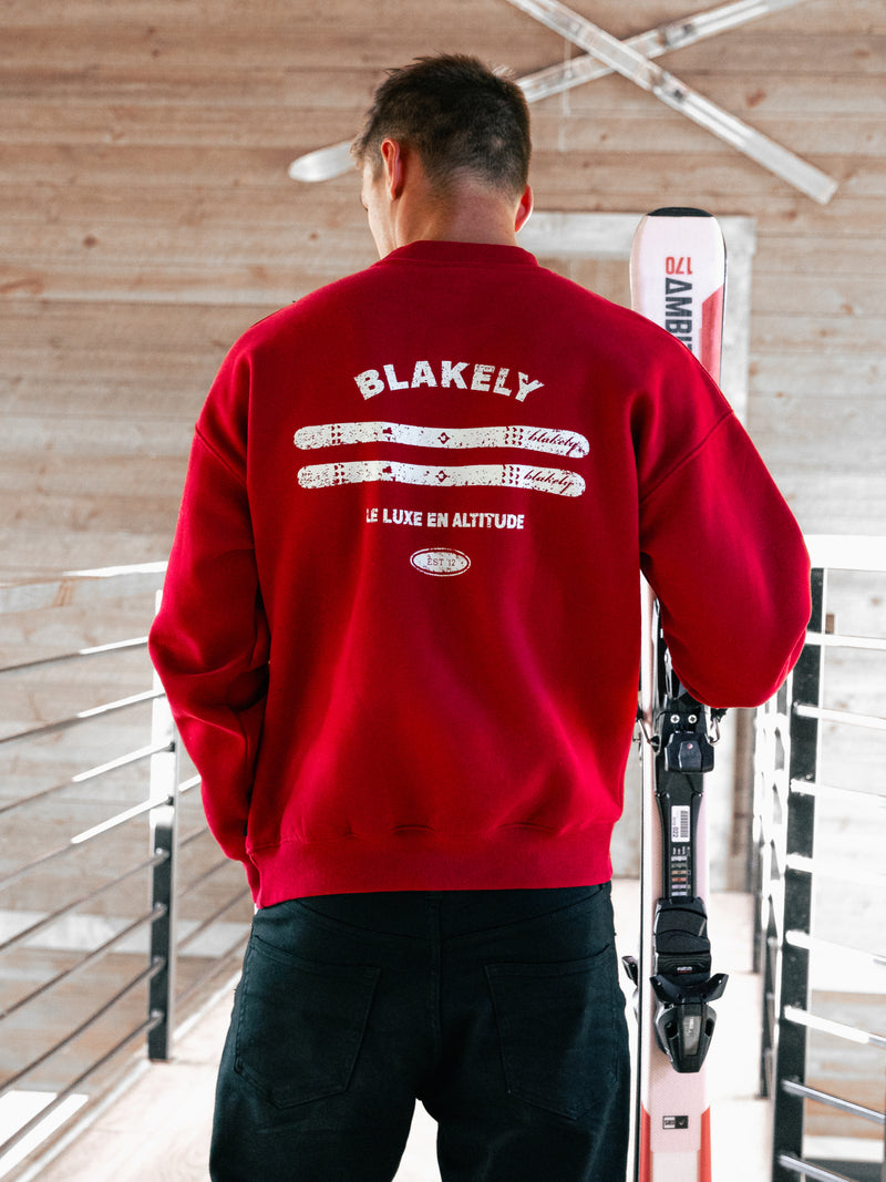 Sonny Ski Relaxed Jumper - Red