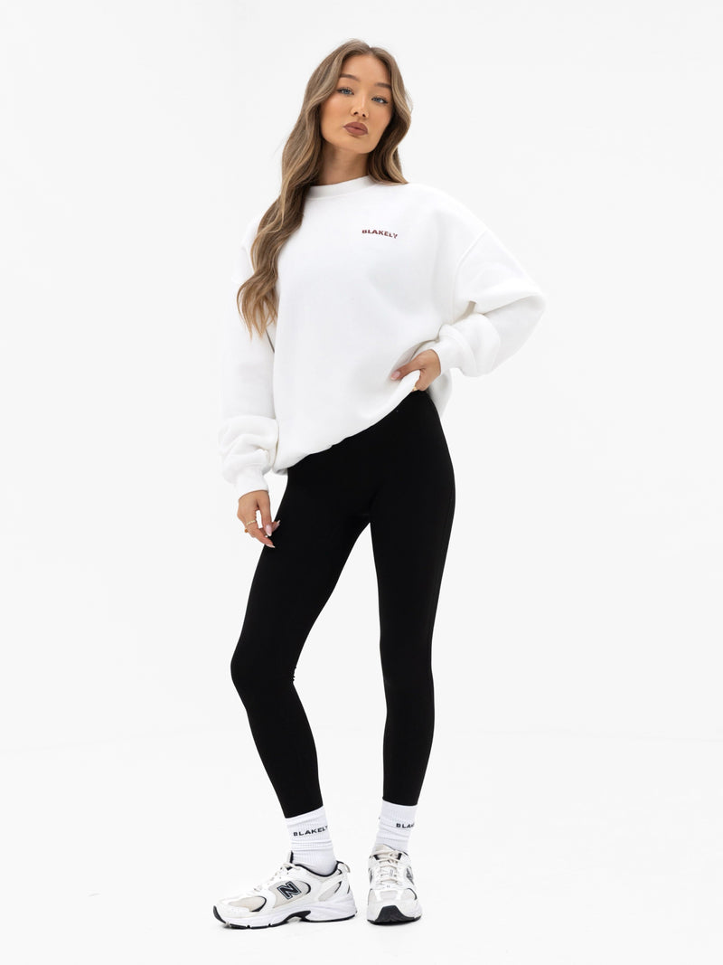 Sloane Ski Oversized Jumper - White