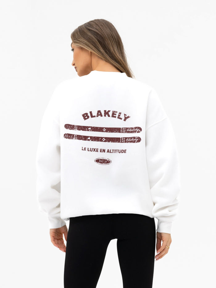 Sloane Ski Oversized Jumper - White