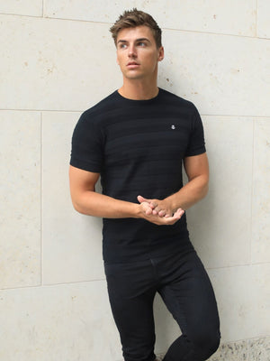 Raphello Stripe T-Shirt - Black