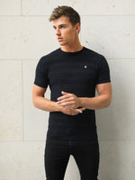 Raphello Stripe T-Shirt - Black