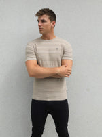Raphello Stripe T-Shirt - Tan