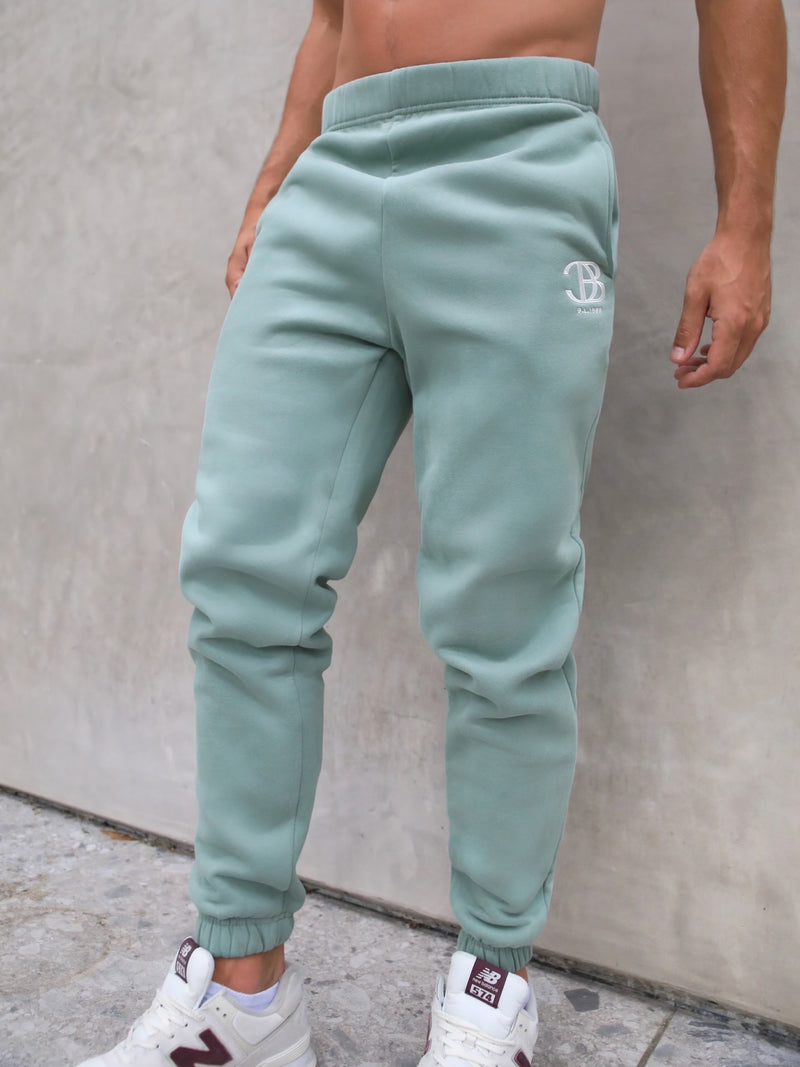 Initial Relaxed Sweatpants - Sage Green