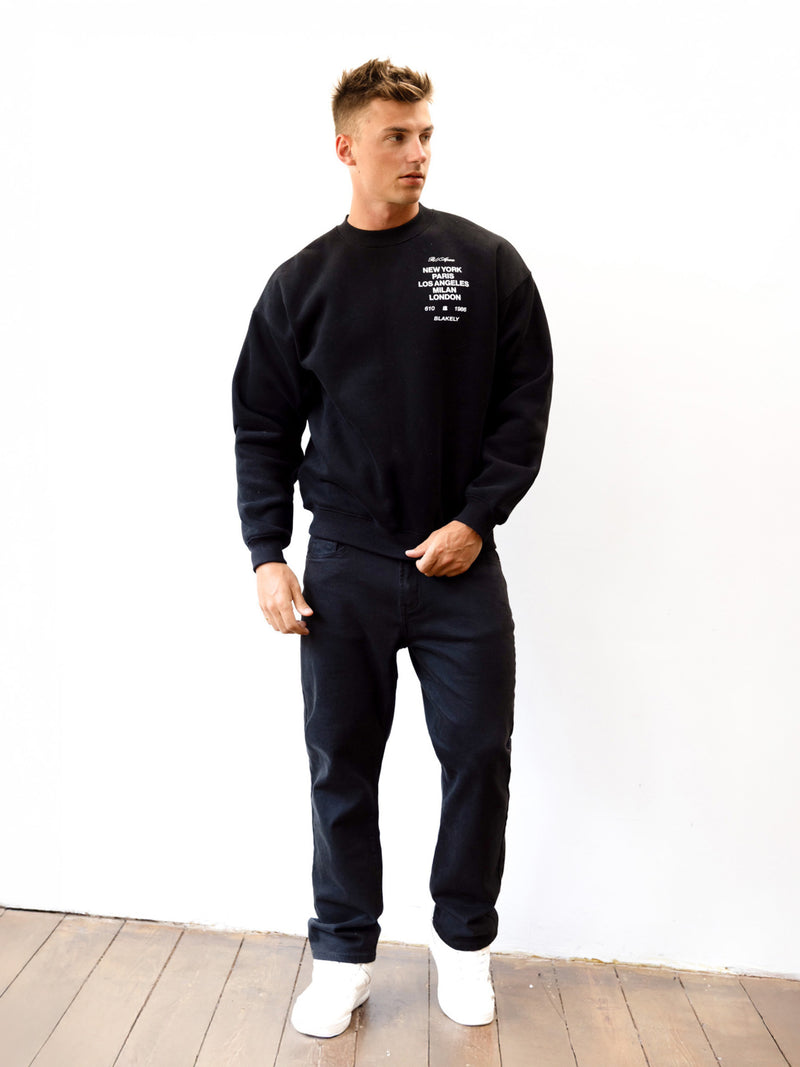 Apex 610 Relaxed Jumper - Black