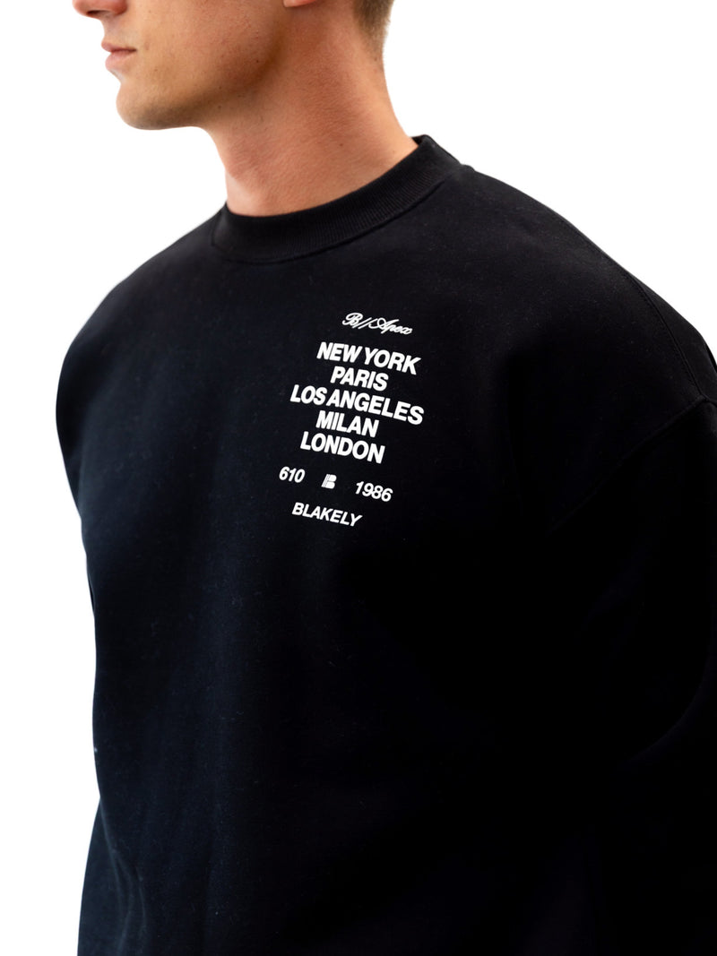 Apex 610 Relaxed Jumper - Black