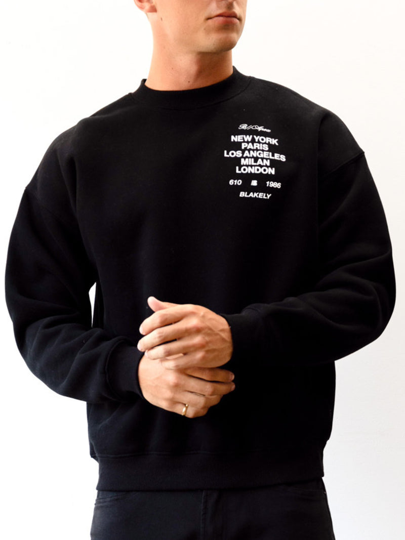 Apex 610 Relaxed Jumper - Black