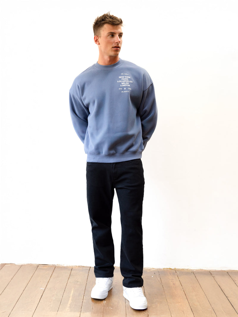 Apex 610 Relaxed Jumper - Dusty Blue