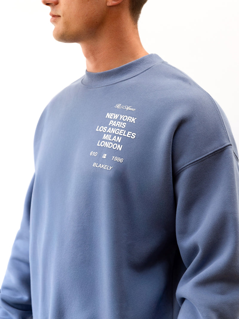 Apex 610 Relaxed Jumper - Dusty Blue