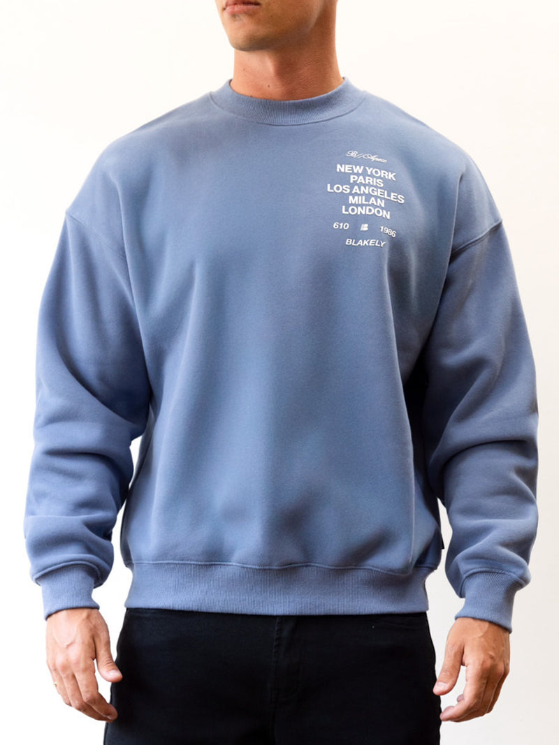 Apex 610 Relaxed Jumper - Dusty Blue