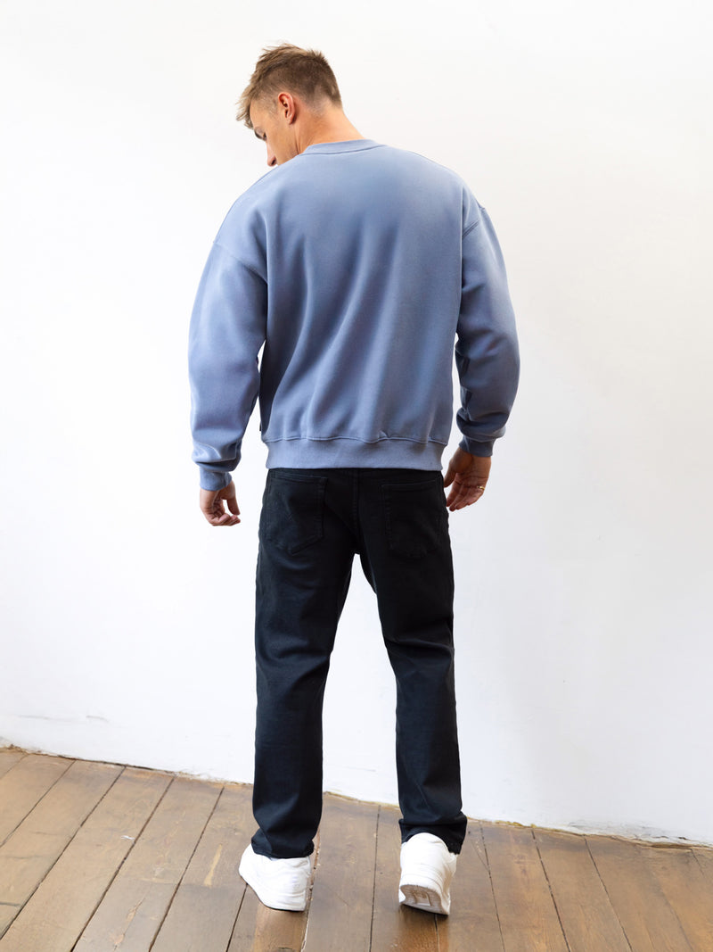 Apex 610 Relaxed Jumper - Dusty Blue